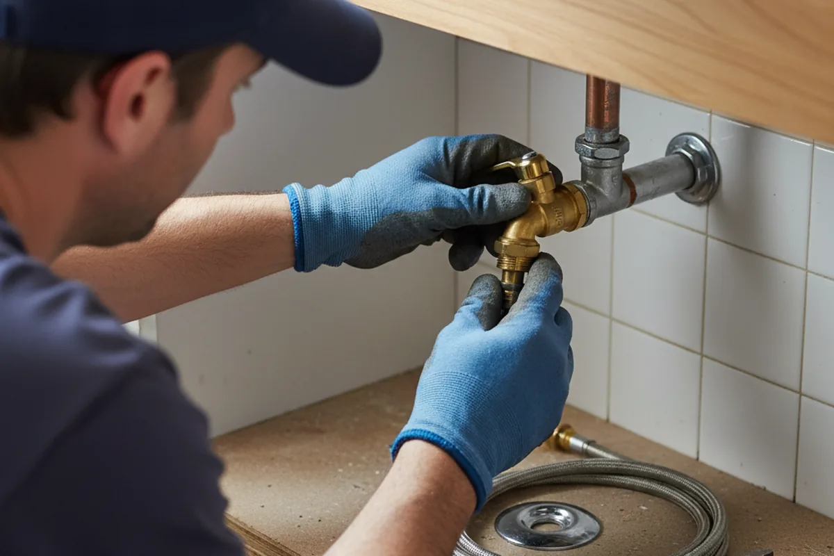 Shutoff valve and fitting work during Repiping in Ames